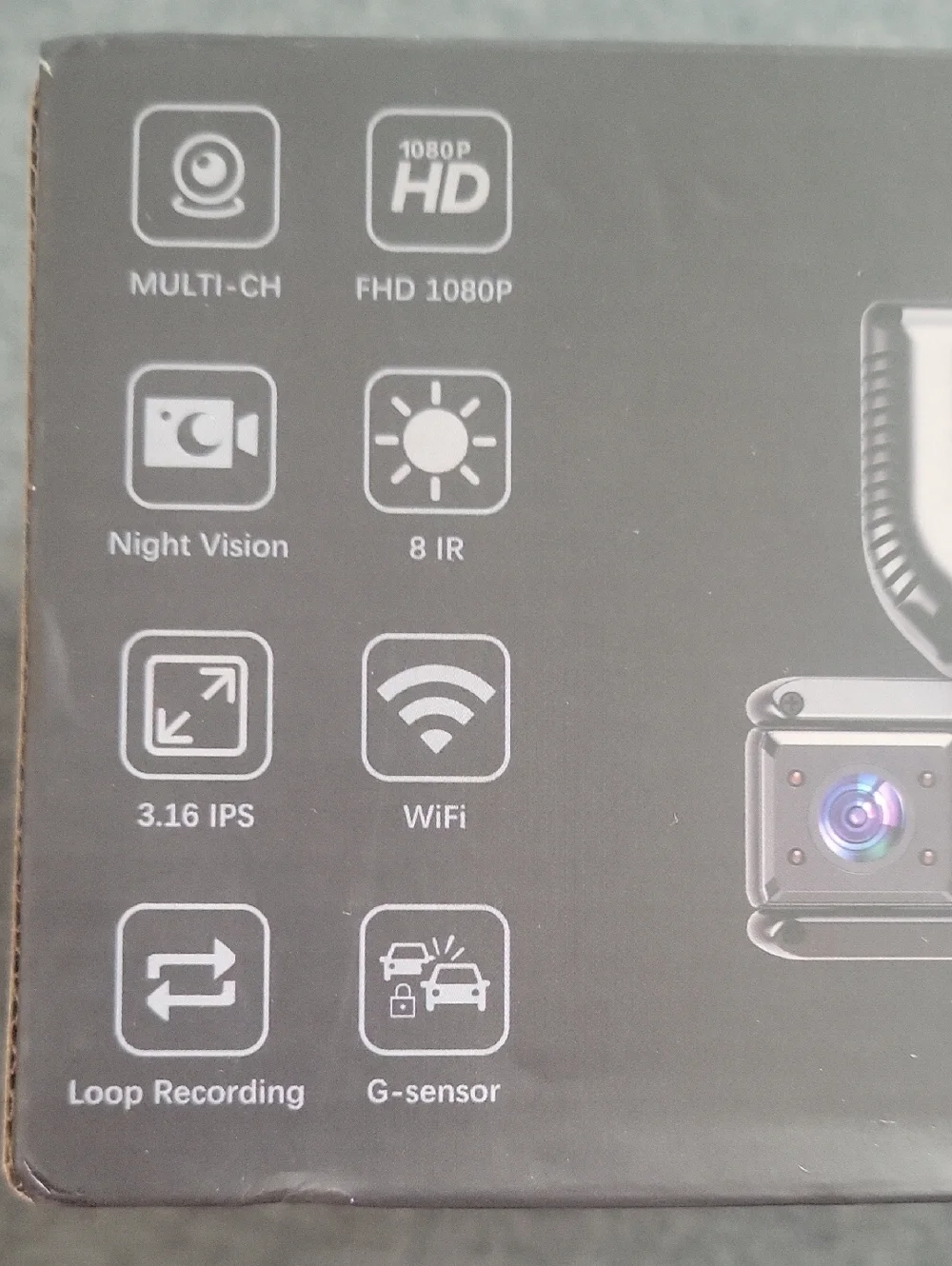 Multi-CH Dash Camera 1080P Full HD - Black - Picture 3 of 5